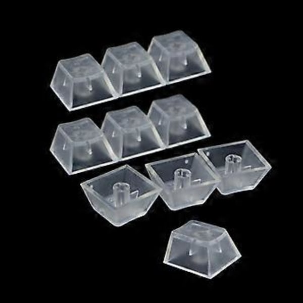 Gaming Tangentbord 10st Cherry Profil R4 Transparent Lager ABS Matt Bakgrundsbelysta Tangenter för Mekaniskt Tangentbord DIY