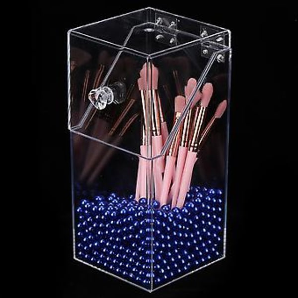 Plast Simulert Perle DIY Sminke Oppbevaringsboks Case Organizer Dekorasjon DIY Perle Blå