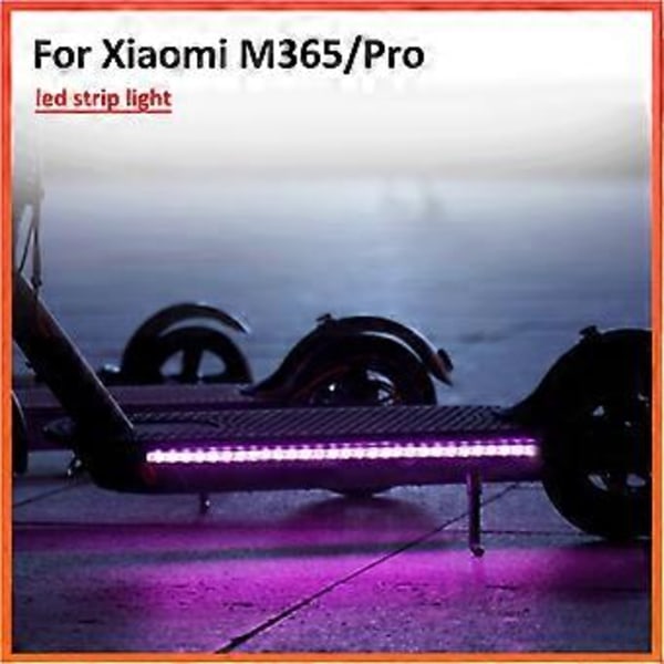 LED Stripelys Lommelykt RGB Bar Lampe for Xiaomi M365 Pro 1S Elektrisk Sparkesykkel For Ninebot Skateboard Langt Lys Blinkende Modell