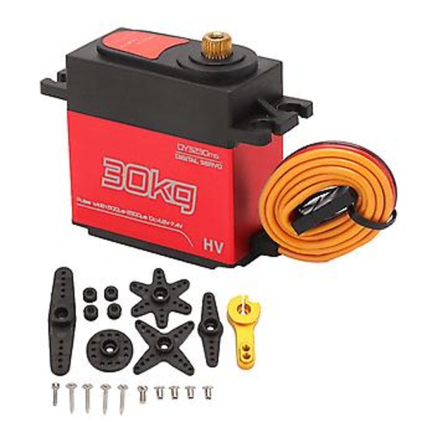 Vattentät Digital Servo, RC 30KG Servo Snabb RC Styrservo RC Vattentät Servo Elegant Estetik