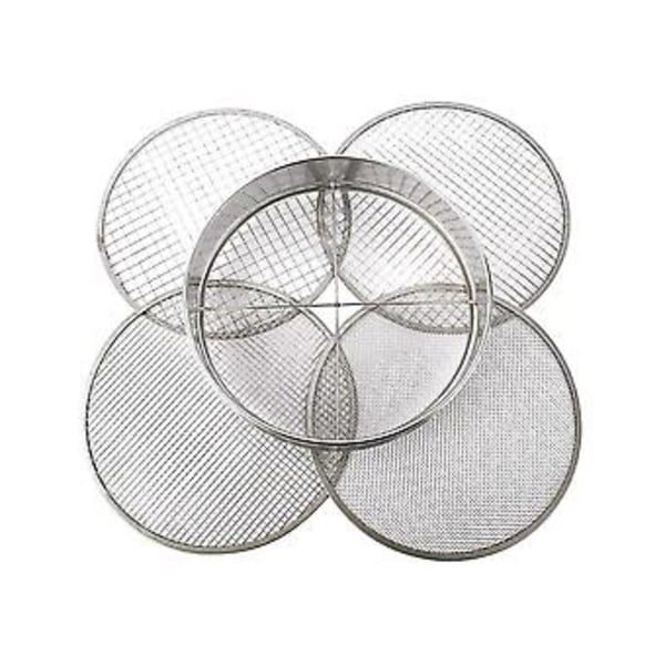 En Potting Mesh Sieve Sifting Pan - Mindre Stålblanding S 4 Sieve Mesh Filter(1/8in,1