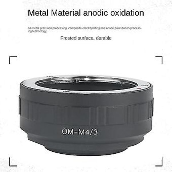 Om-m43 Objektivadapterring För Om Objektiv Till Olympus Em10 Penf Em5ii Epl