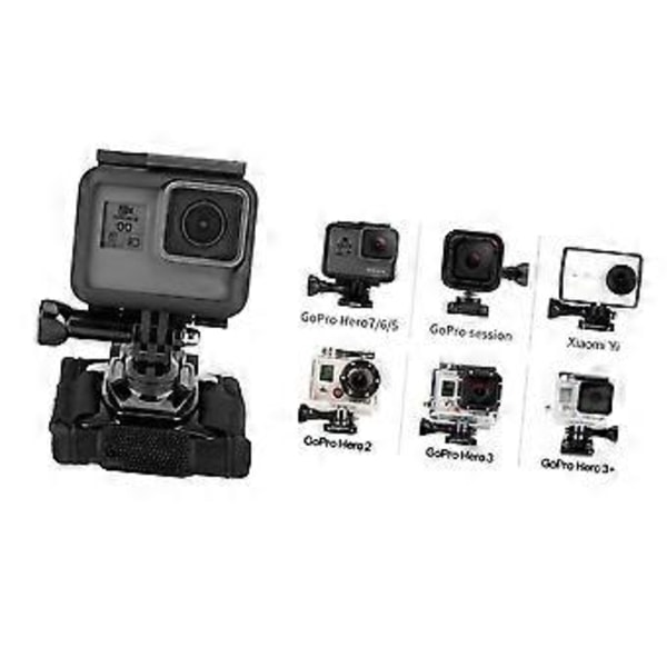 360 astetta kääntyvä rannelenkkikiinnike käsivarteen pyöräilyyn, moottoripyöräilyyn ja ulkoiluun GoPro Hero 10/9/8/7/6/5 Xiaomi Yi 4K SJCA -kameroille