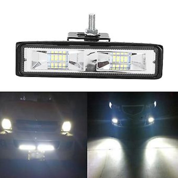 Bil Extraljus, 6 tum 16 LED Bar Arbetsljus LED Arbetslampa Byggd för Precision