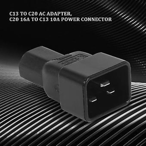 Beige Farve Iec 320 C13 Til C20 Ac Adapter, Iec 15a Til 10a, 16a Til 10a Ac Konverter, c20 16a Til C13 10