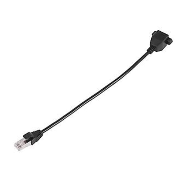 Rj45 Hunn Til Hann Adapter Nettverksforlengelseskabel Panelmontering 27cm