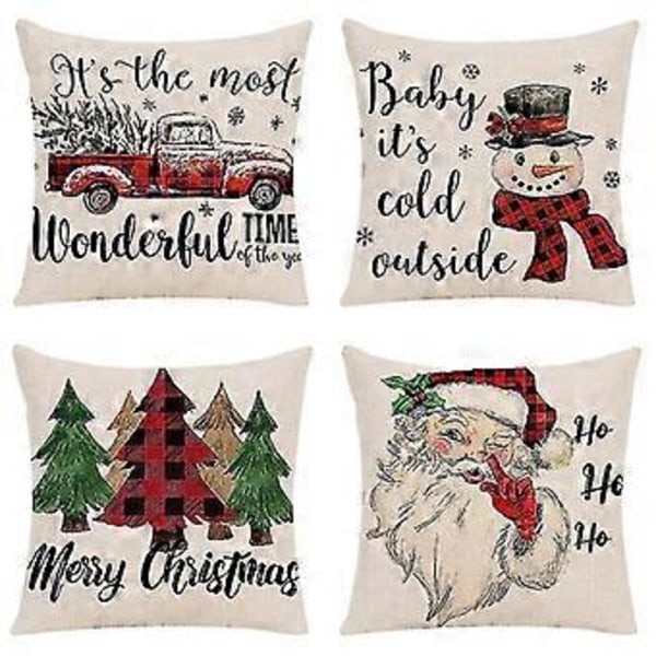 Juleputetrekk Sett med 4 stk Design Dekor