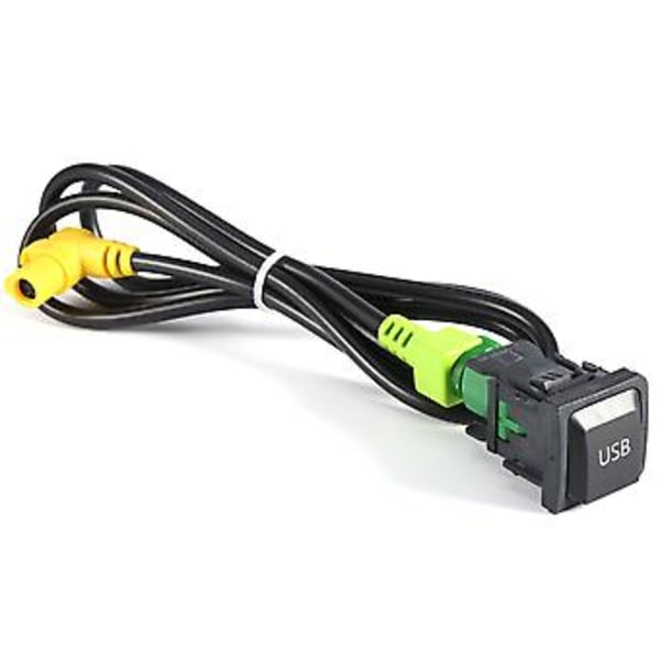 Bil USB-bryter, USB-bryterkabel 100cm Bildeler Bryter Strømlinjeformet design