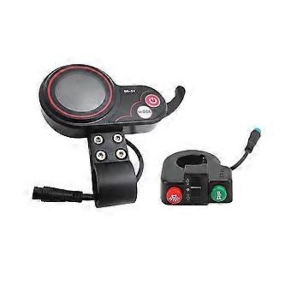 Qs-s4 48v-60v Tumgas LCD Display Mätare+knapp För Zero 8 9 10 8x 10x Elscooter