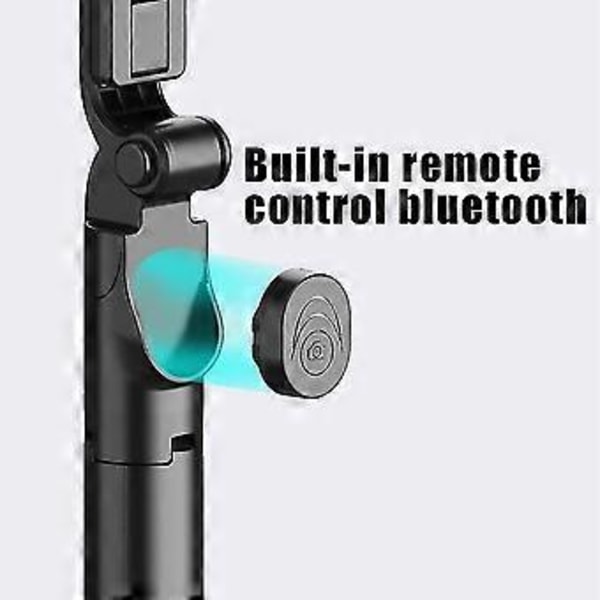 Selfie Stick Tripod med Fjernbetjening og LED-lys, Udtrækkelig Selfie St...
