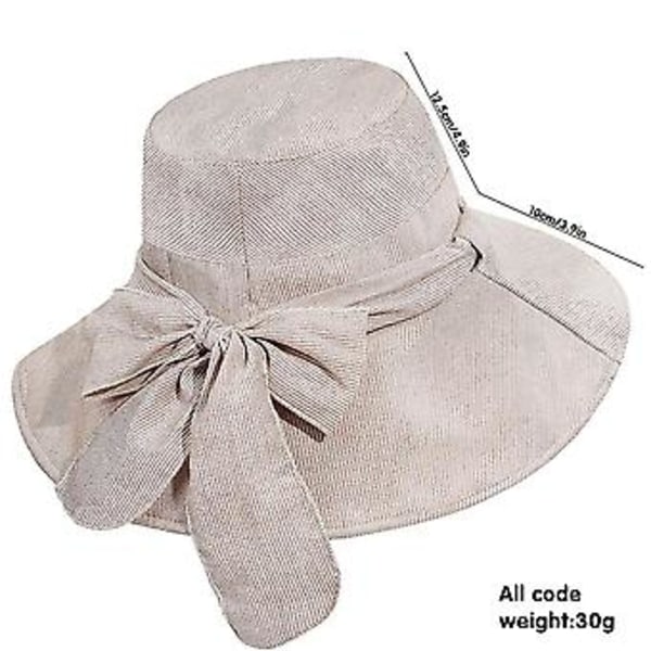 Breda Solhattar för Kvinnor Dubbelsidiga Bucket Hats Hopfällbar Solskärm för Kvinnor