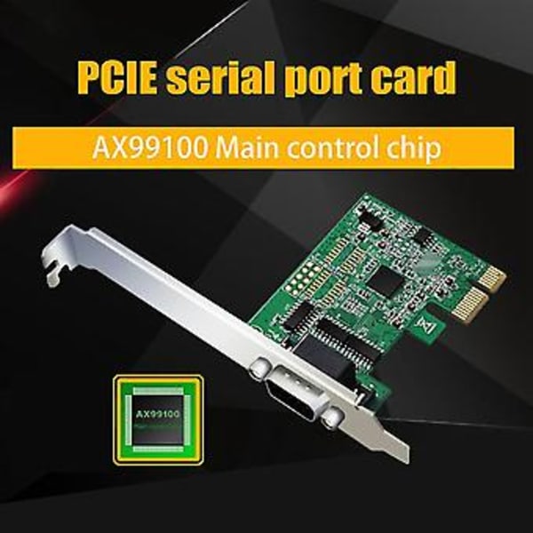 Pcie til enkelt seriel port Rs232 udvidelseskort chip Ax99100 seriel Db9 Pcie adapter riser-kort til