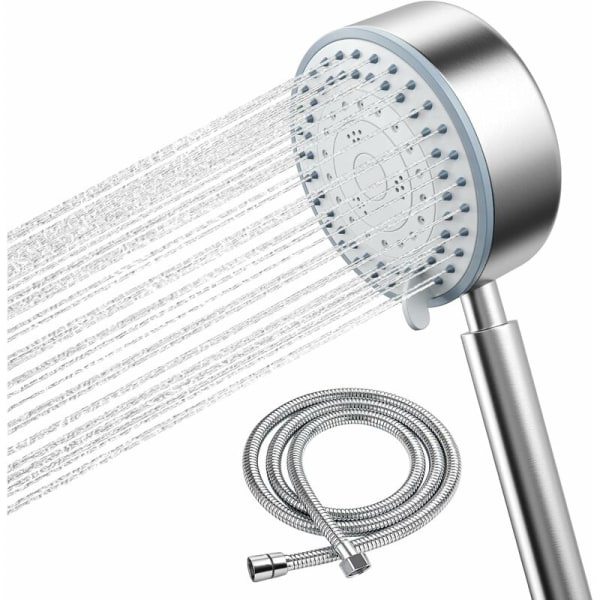 Shower Head, Water Saving Shower Head With 2M Hose High Pressure Water Saving Bath Shower Head 304 Stainless Steel Easy Installation And Cleaning