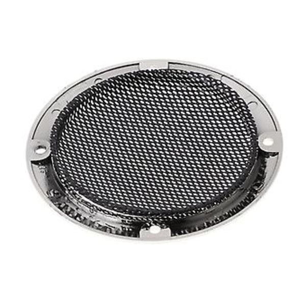 2 st 3\" tum Svart o Högtalarskydd Dekorativ Cirkel Metallnätgaller