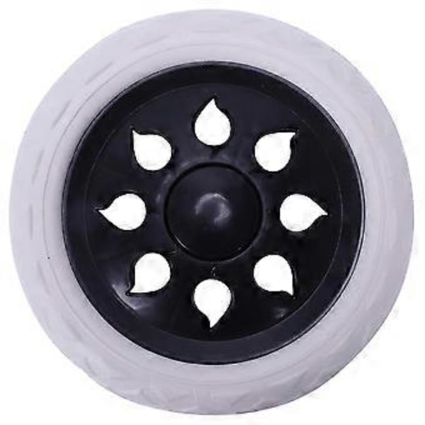 6 stk. Hot Wheel Design Trillekoffert Reisetraller Hjul 15,8 X 3,4 Cm - Svart og Hvit