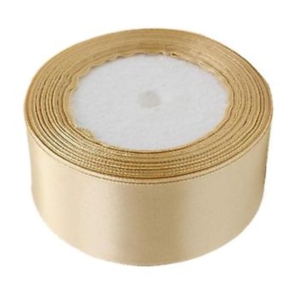 1 Rulle 40mm 22 Meter Siden Satinband För Bröllopsfest (champagne)