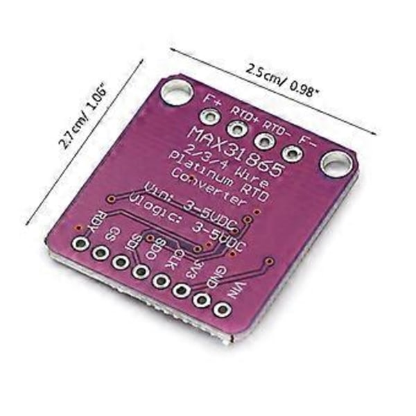 PT100 till PT1000 MAX31865 RTD Temperatur Termoelement Sensor Förstärkarmodul Kit för DIY Elektronik