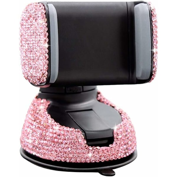 Bling mobiltelefonholder til bil, justerbar biltelefonholder automatisk rotation 360° luftventil til iPhone Galaxy Smartphone eller GPS-enheder 3,5-6 tommer (P
