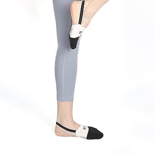 Slingback Yoga Sokker Usynlige Halve Sokker med Sling Back Svedabsorberende Åndbare Skridsikre Dansesokker med Gel Bund