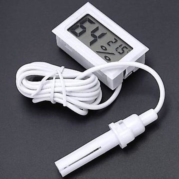 Inbyggd Temperatur- och Fuktighetsmätare Fy-12 Elektronisk Digital Temperatur