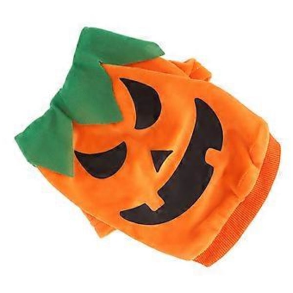 Halloween Hunde T-shirt Sød Græskar Spøgelser Blød Elastisk Kæledyrs Cosplay Tøj til Små Mellemstore Hunde Katte Orange M