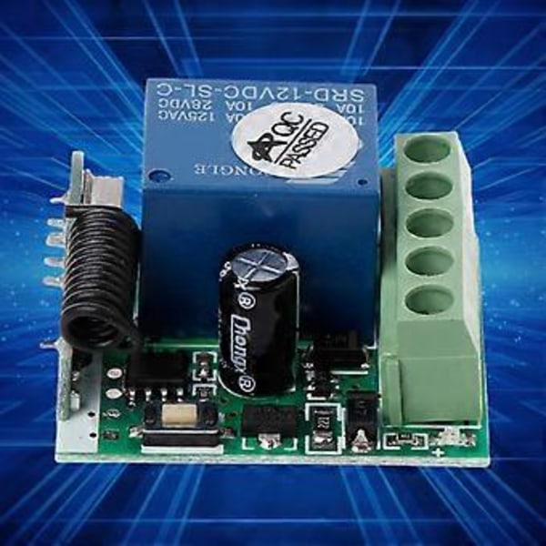 433Mhz Universell Trådlös Fjärrkontroll Switch DC12V 1CH Relä Mottagarmodul 1CH 433Mhz Fjärrsändare