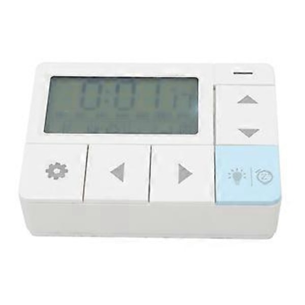 Digital Väckarklocka 12 24H Tid Datum Vecka Temperaturvisning LED Elektronisk Klocka för Vardagsrum Sovrum Kontor Vit