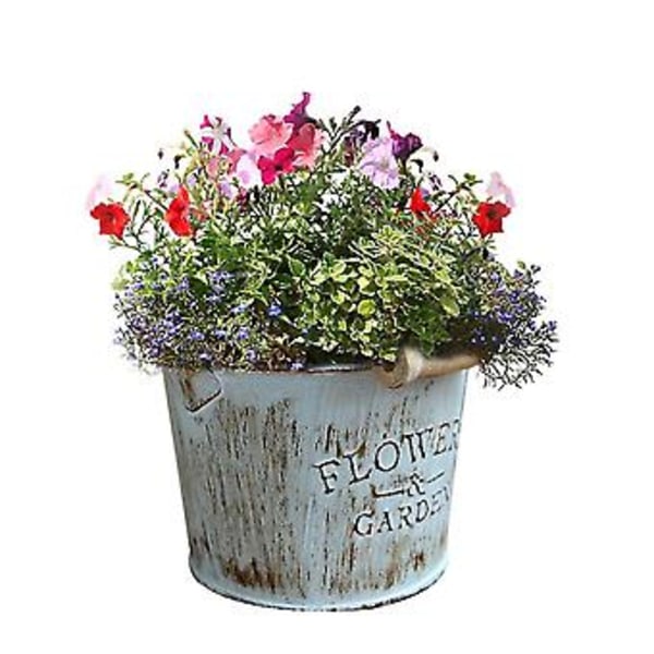 Retro Lantlig Gammal Metall Blomhink Kreativ Heminredning Skrivbordsdekoration Metallhantverk Järnhink