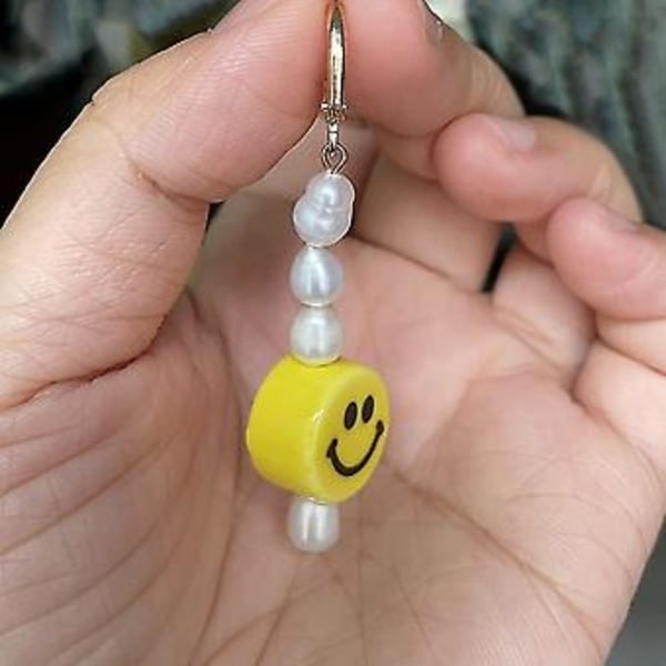 Halsband med Hänge i Form av Smiley - Halsband med Hänge i Form av Smiley, Y-Halsband, Trendiga Halsband Smycken, Damgåvor