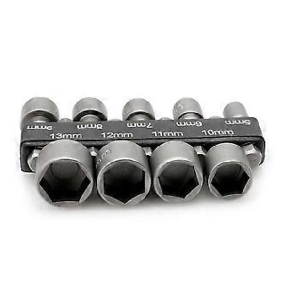 9 stk. 5-13 mm Power Topnøgle Bor 1/4\" Hex Skaft Metrisk Topnøgle Skrue