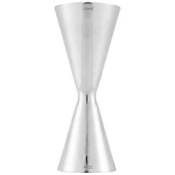 Målebeger i rustfritt stål Dobbelthodet Bar Party Vin Cocktail Shaker Jigger 45 ml