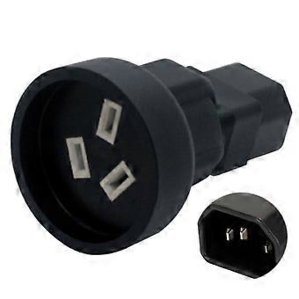 IEC320 C14/IEC320-C20 till SAA AC Strömadapter 3 Terminaler Kontakt Adapter