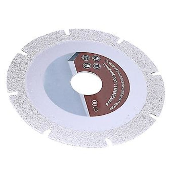 100 mm 60 Mesh Diamant Savblad Skære Slibeskive til Keramiske Fliser Marmor Sten