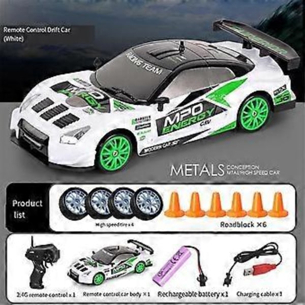 SC24A11 Kauko-ohjattava Driftausauto, Mini Driftaus Kauko-ohjattava Auto 1:24 Kauko-ohjattava Auto 2.4GHz