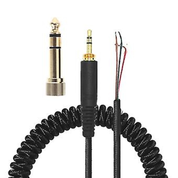 Hovedtelefonkabel til DT 770 770PRO 990 990PRO Adapter Udskiftning Fjeder Spiral