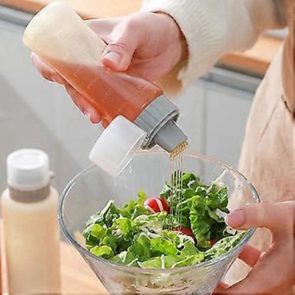 5 Håls Krydda Klämflaska Kök Ketchup Senap Flaska Majonnäs Honung Dispenser Sås Förvaringsbehållare B