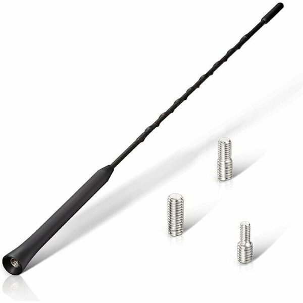 Car FM Dab Antenna Car Radio Antenna Roof Car Antenna 40cm Universal Replacement Auto Antenna with Powerful FM/Dab Reception Function Black -,