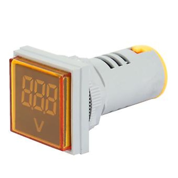 LED Voltmeter Signallampa Digital Display AC Spänningsmätare Indikatorlampa Testare (Gul)
