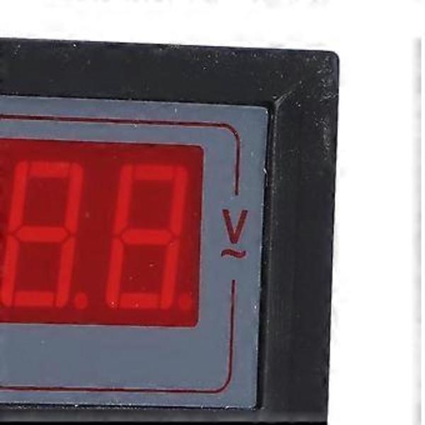 Digital Voltmeter LED-display 2-tråds spänningsmätare 50-500V för AC 50-35V