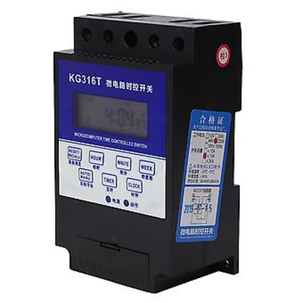 SK-02 Mikrotietokoneen Aikakytkin Ajastusviiverele kotitalouskäyttöön 12V 10A