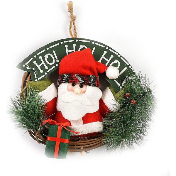 Jul Krans Søde Exquisite Træ Slidstærk Rund Dekorativ Garland Krans Glædelig Jul Dekorative Julepynt Ornamenter
