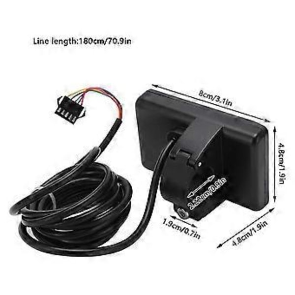 Elektrisk Cykel LCD Display, S866 LCD Display Sm Stik Elektrisk Cykel LCD Display Panel Ip65 Vandtæt