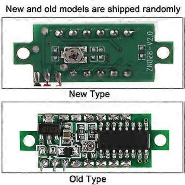 1st Digital 0.28LED Display Voltmeter DC Strömmätare Panel 0~100V (Röd)