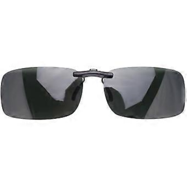 Unisex Klare Mørkegrønne Polariserte Solbriller Clip-On Briller
