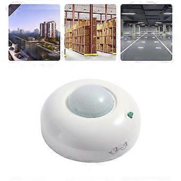 Justerbar Loftbevægelsessensor 360 Led Belysning Ir Pir Sensor Kontakt Ft