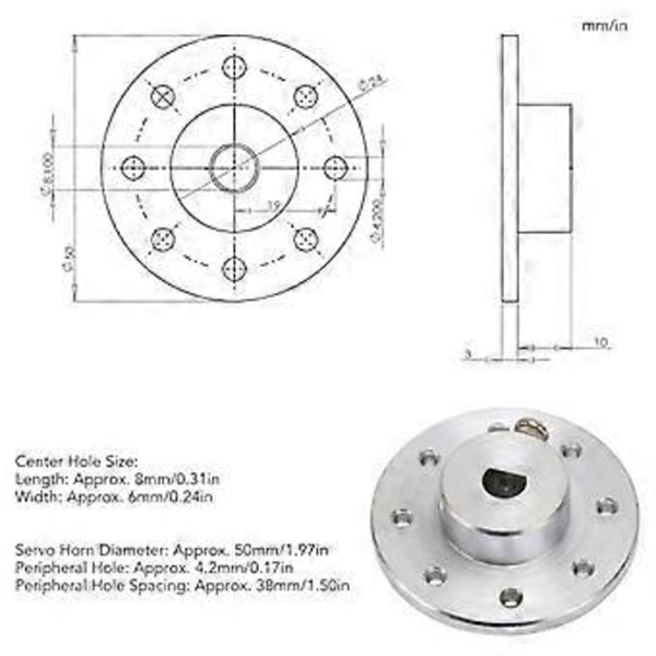 Suuri metallinen ohjauksen erikois-servo-varren levy ASMC 03B ASME 04B ASMC 04B ASMC 04A ASMC ASME -sarjoille