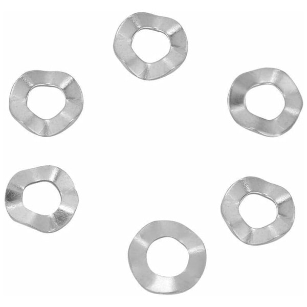 Aaltoalunen, ruostumattomasta teräksestä valmistettu jousialunen M3, M4, M5, M6, M8, M10, M12, M14, M16, M20(M8(50 kpl))