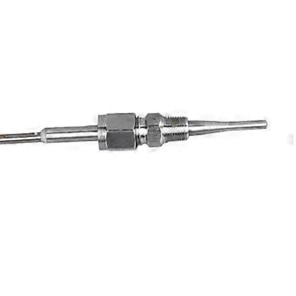 K Type Termoelement Probe 1/8in NPT Justerbar Temperaturføler i Rustfritt Stål med 3 Meter Kabel
