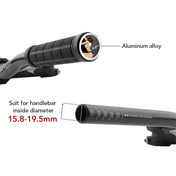 Aluminiumslegering cykelstyr Bar endehætter til landevejs mountainbike De fleste cykler