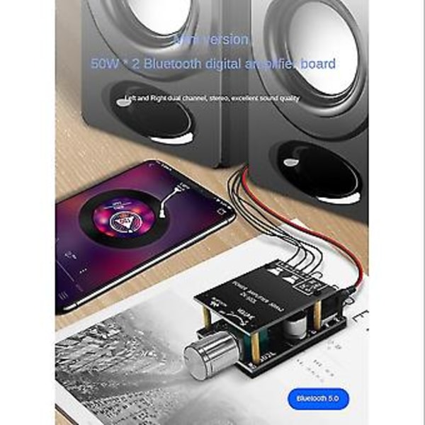-502l Modul 5.0 Tand 2 X 50w Digital Forstærker Board Hifi 2.0 Forbedring